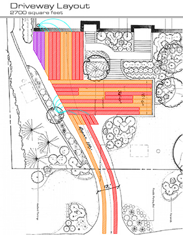 Professional design / layout of a radiant snow melting system.